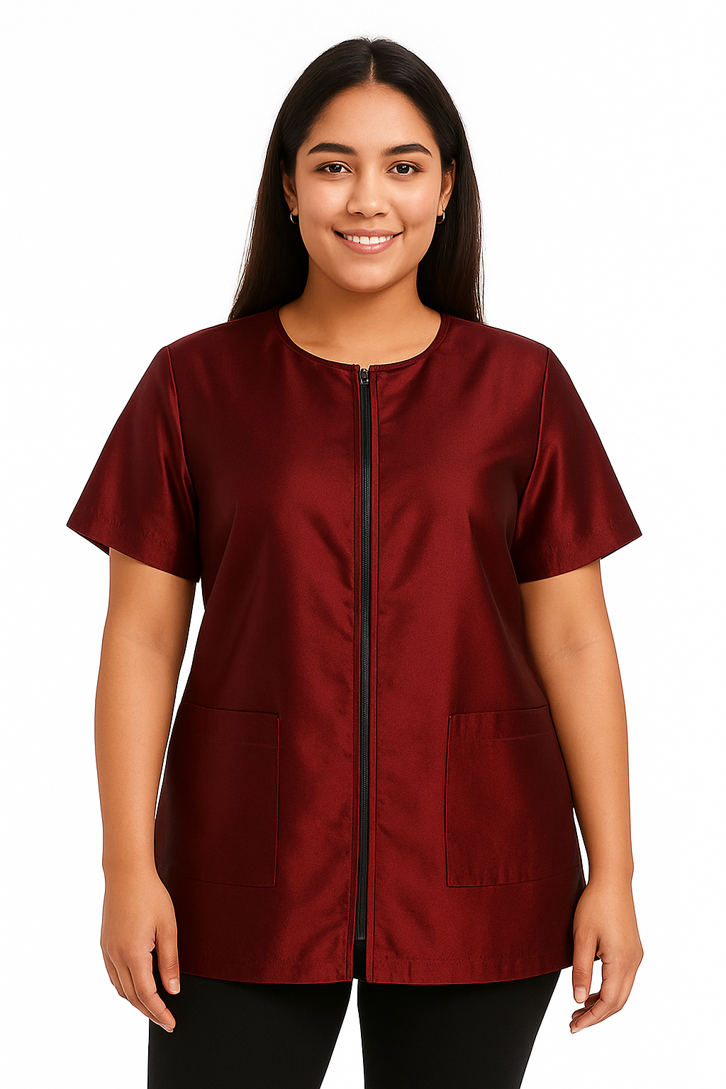 BURGUNDY SMOCK/JACKET