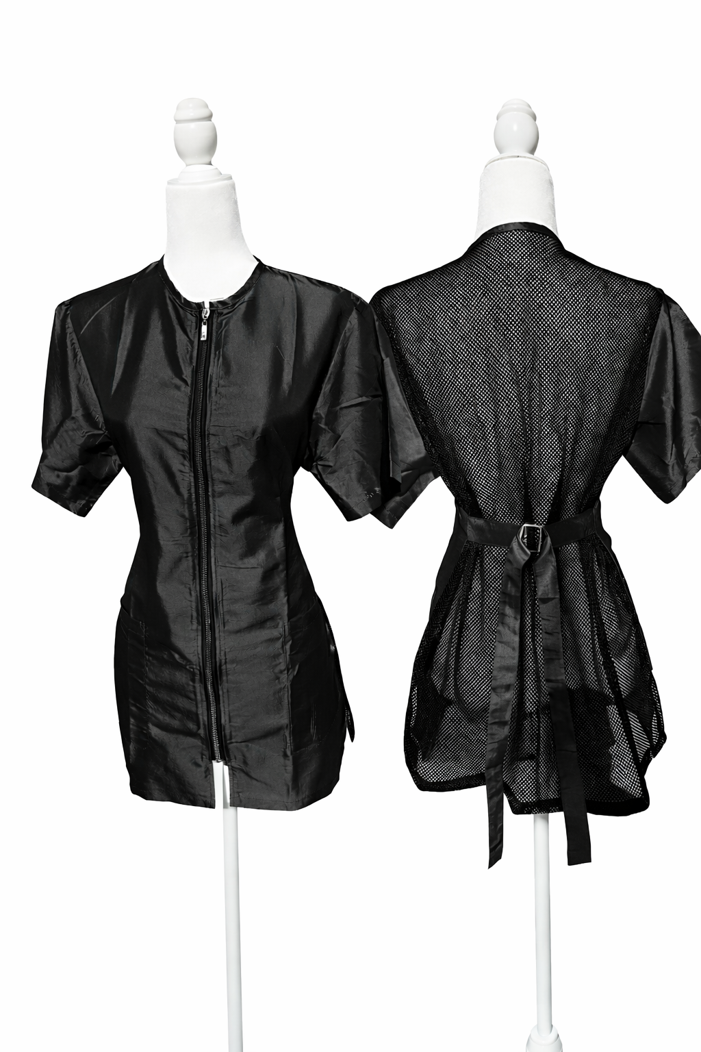 smock with mesh