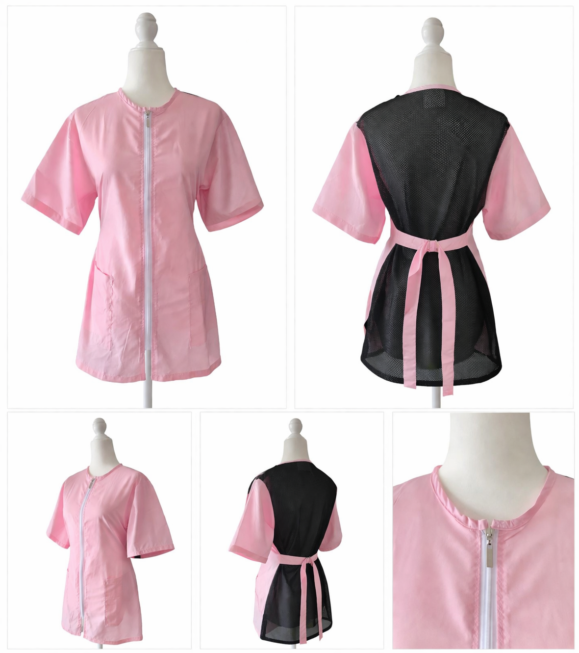 smock with mesh