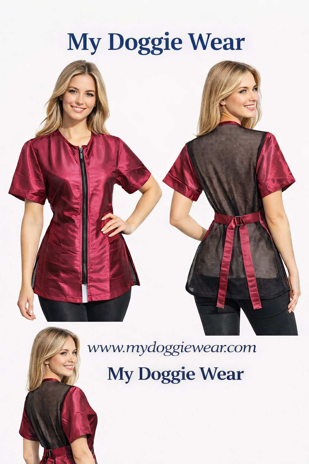 smock with mesh