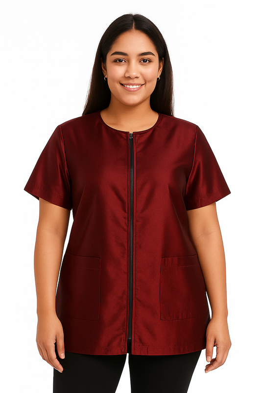 BURGUNDY SMOCK/JACKET